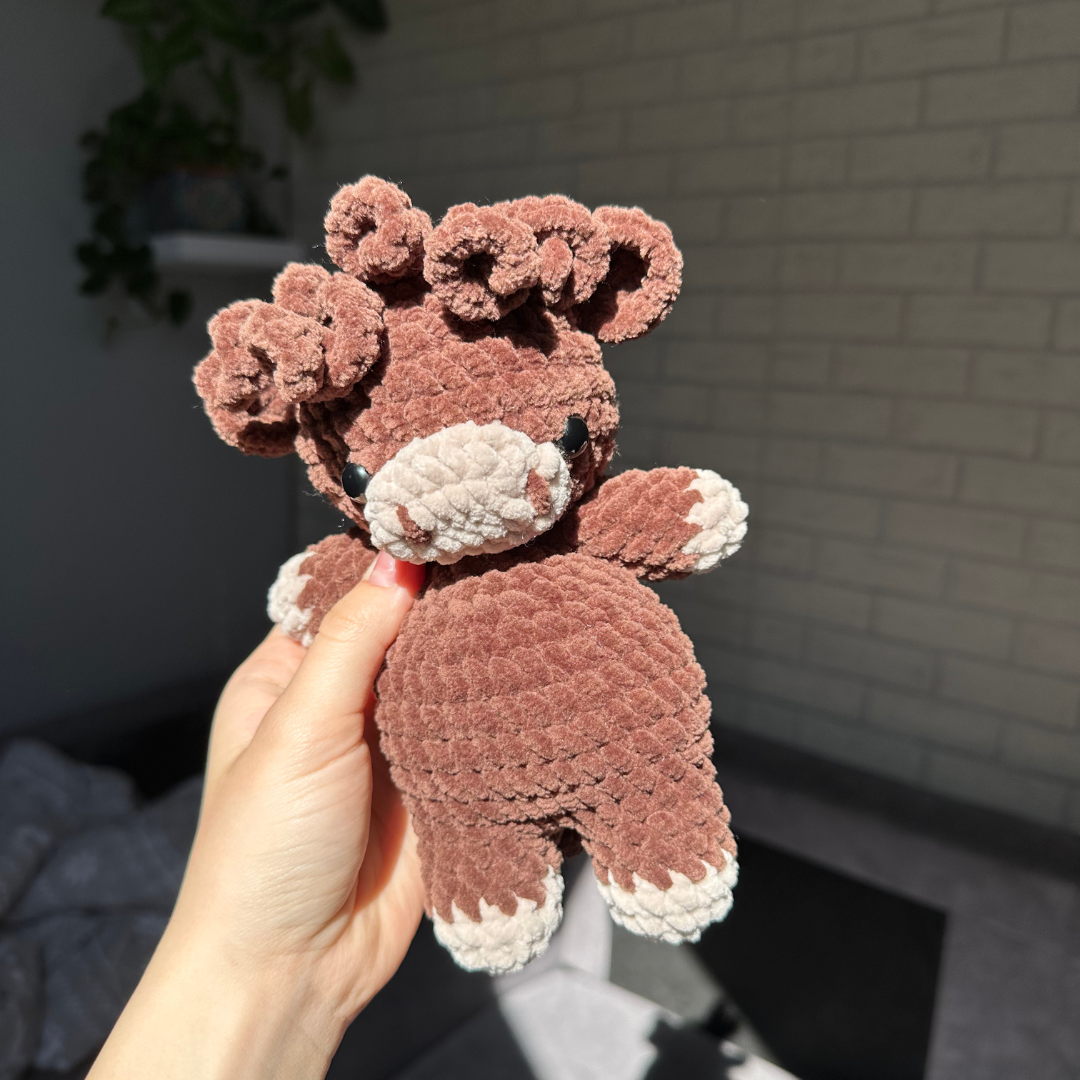 Highland Cow Crochet Pattern | Cow Stuffed Plush Pattern | PDF Crochet Pattern