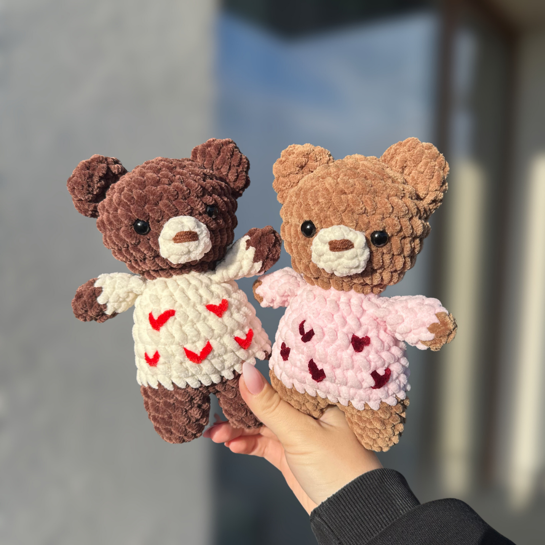 Low Sew Teddy Bear in a Sweater PDF Pattern
