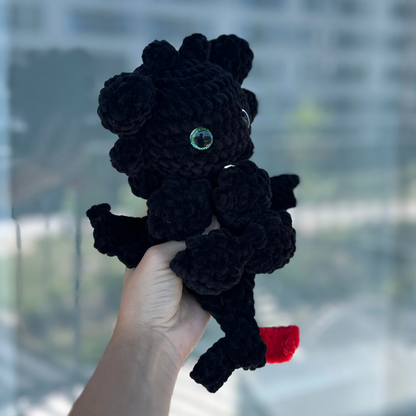 Crochet Fury Dragon Snuggler Crochet Pattern in English | Toothless Crochet Pattern |