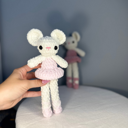 Ballerina Mouse Crochet Pattern in English | Crochet Ballet Mouse