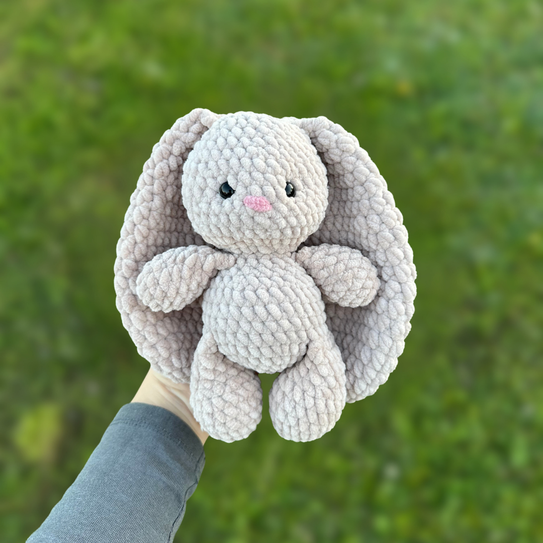 Now-Sew Bunny Crochet Pattern in English | Long Ears Bunny PDF Pattern
