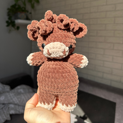 Highland Cow Crochet Pattern | Cow Stuffed Plush Pattern | PDF Crochet Pattern