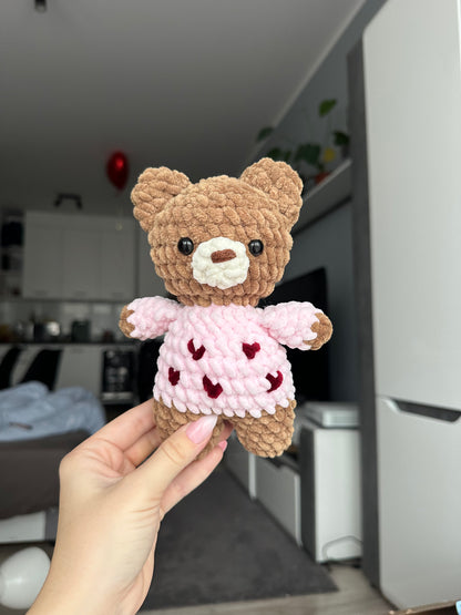 Low Sew Teddy Bear in a Sweater PDF Pattern