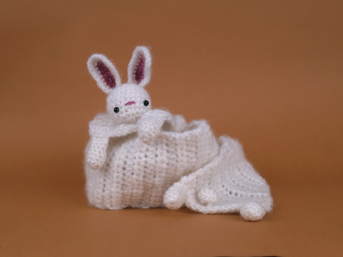 🐰 Handmade Bunny Scarf – Crochet Animal Scarf