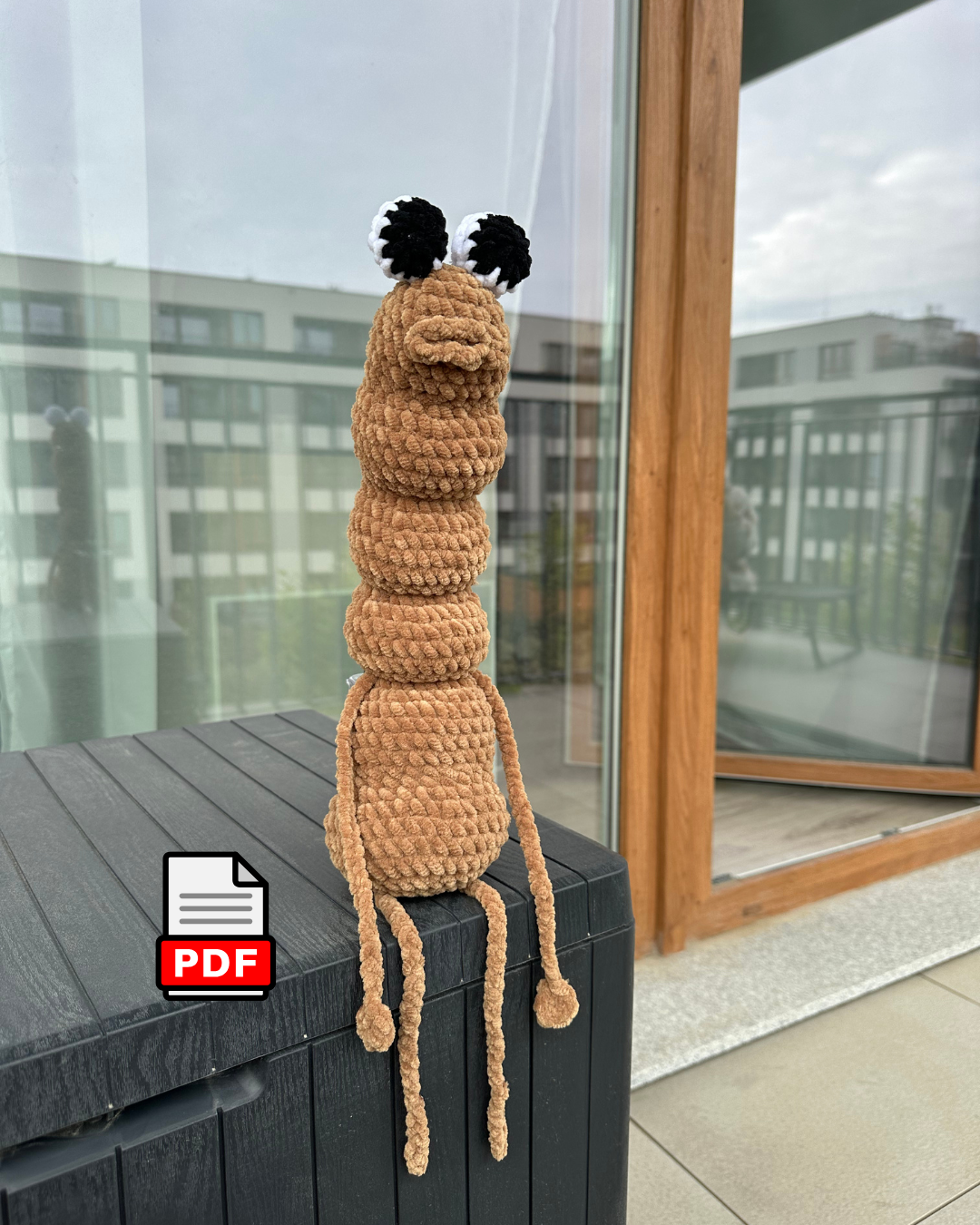 Marcus The Worm For Beginners Crochet Pattern in English