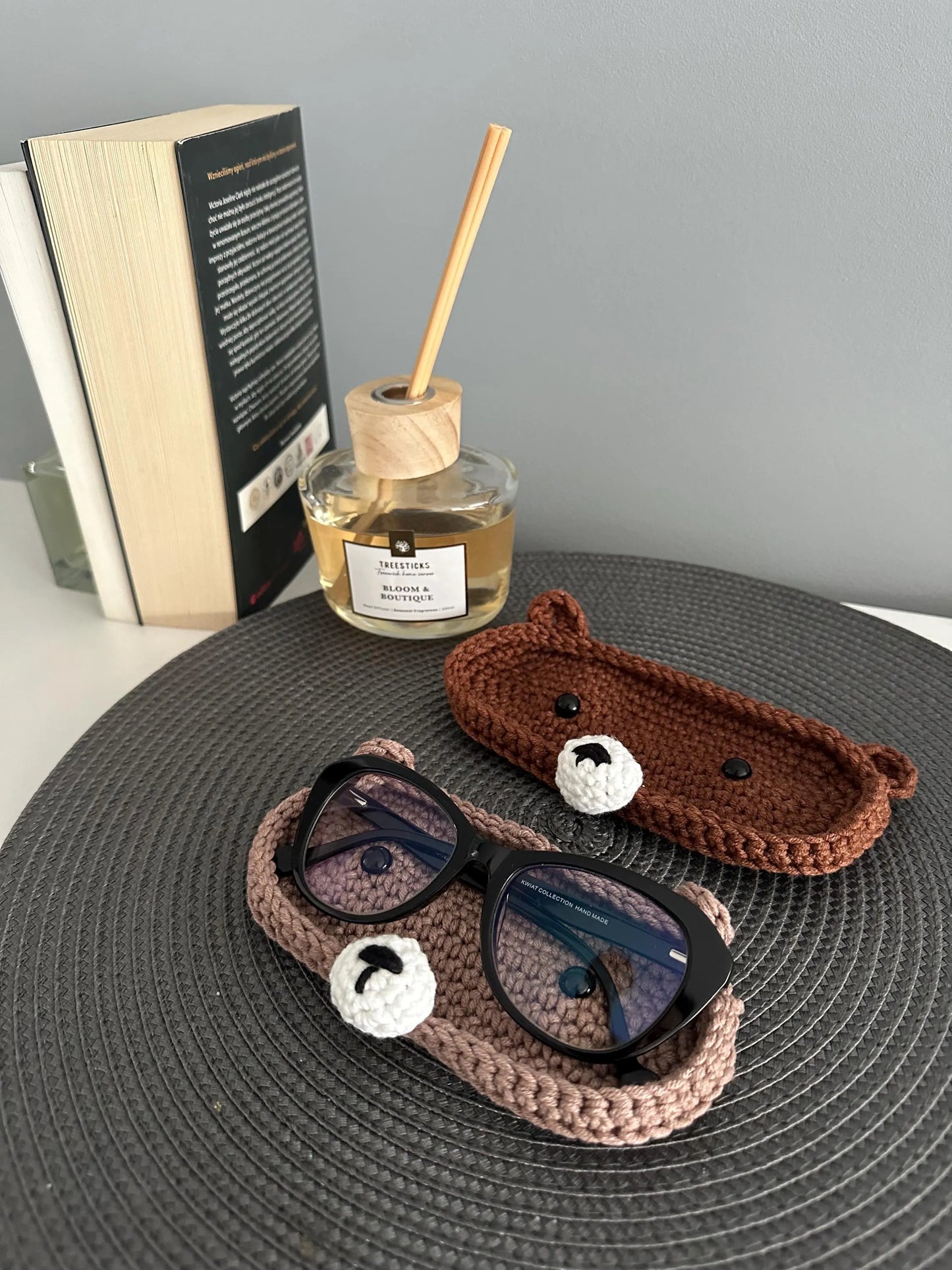 Crochet Pattern Glasses Holder Bear