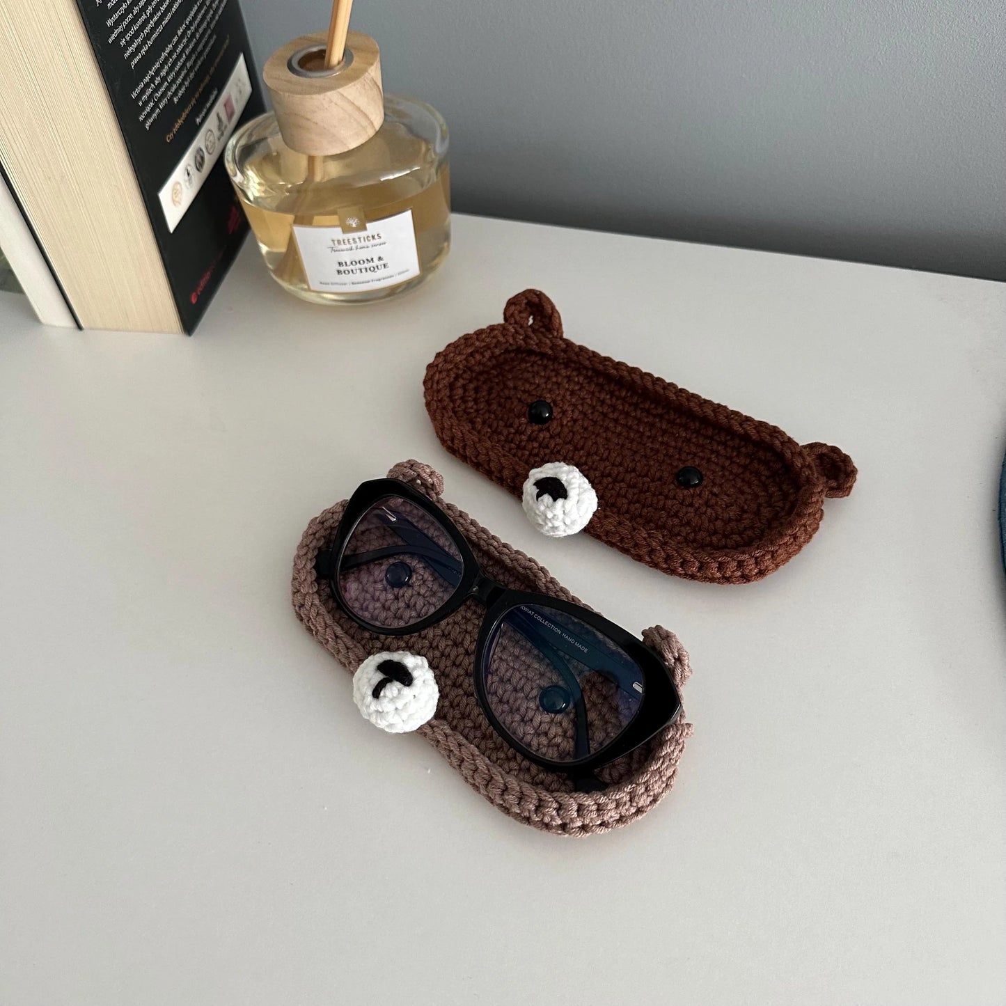 Crochet Pattern Glasses Holder Bear