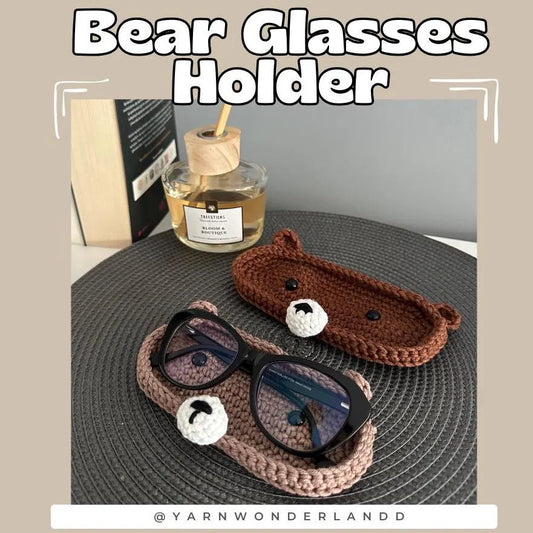 Glasses Holder Bear, Crochet Glasses Holder, Crochet Bear, Case For Glasses