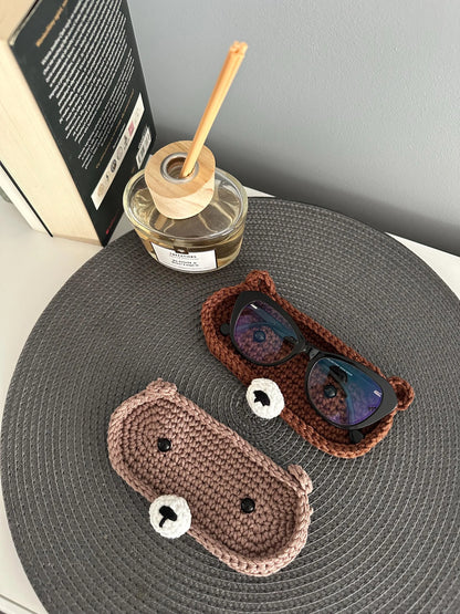 Crochet Pattern Glasses Holder Bear