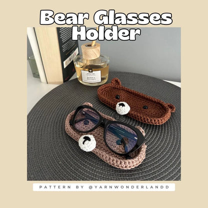 Crochet Pattern Glasses Holder Bear