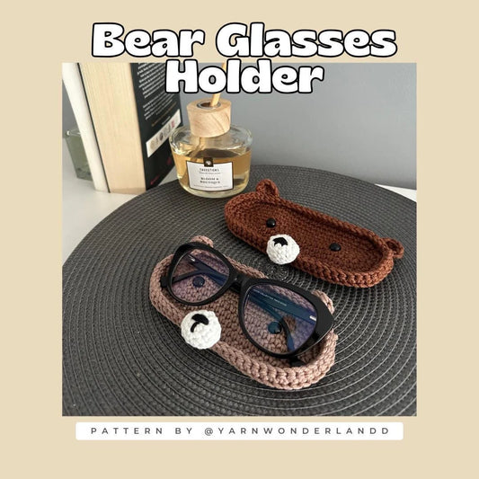 Crochet Pattern Glasses Holder Bear