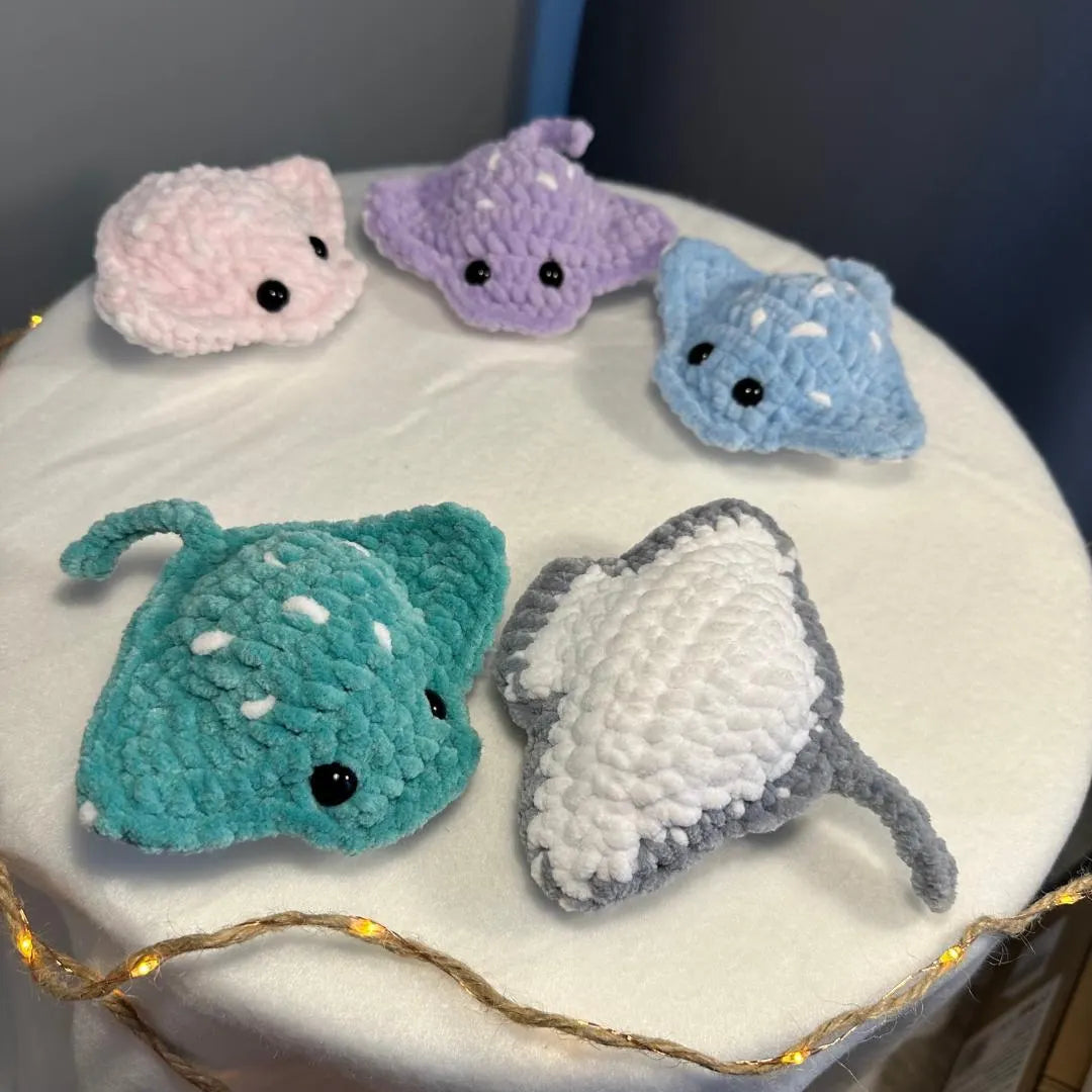 Stingray Crochet Pattern in English | Crochet Stingray No Sew Crochet Amigurumi