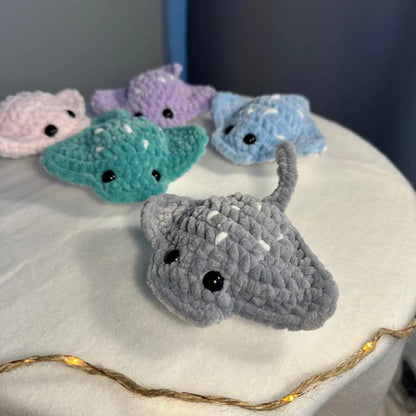 Stingray Crochet Pattern in English | Crochet Stingray No Sew Crochet Amigurumi