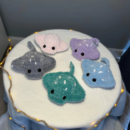 Stingray Crochet Pattern in English | Crochet Stingray No Sew Crochet Amigurumi
