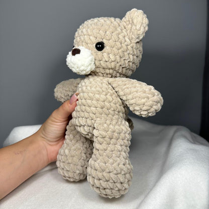 Teddy Bear Low Sew Crochet Pattern in English