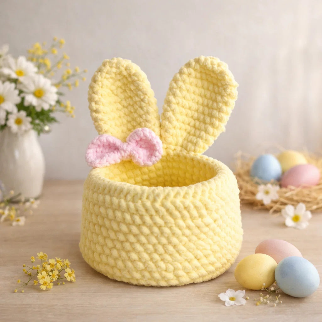 Bunny Basket Crochet Pattern